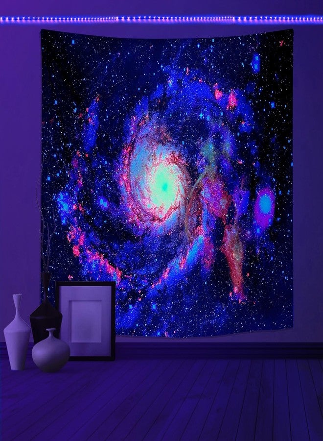PSYHILAR Blacklight Tapestry Glow in the Dark UV Space Universe Galaxy Black Light Posters for Adults (40 x 30 Inches) - Image 1